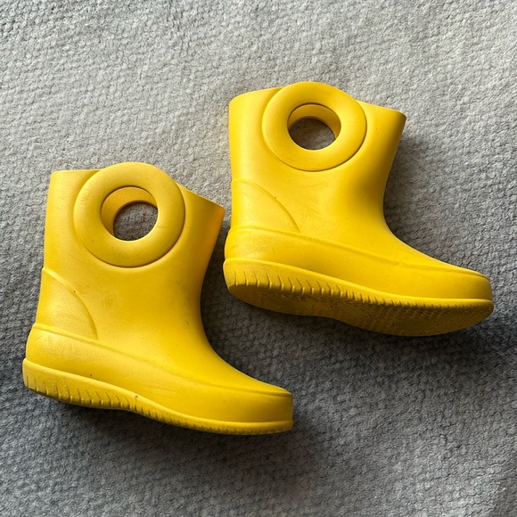 OKABASHI Yellow Rain Boots size 11 - Picture 1 of 8